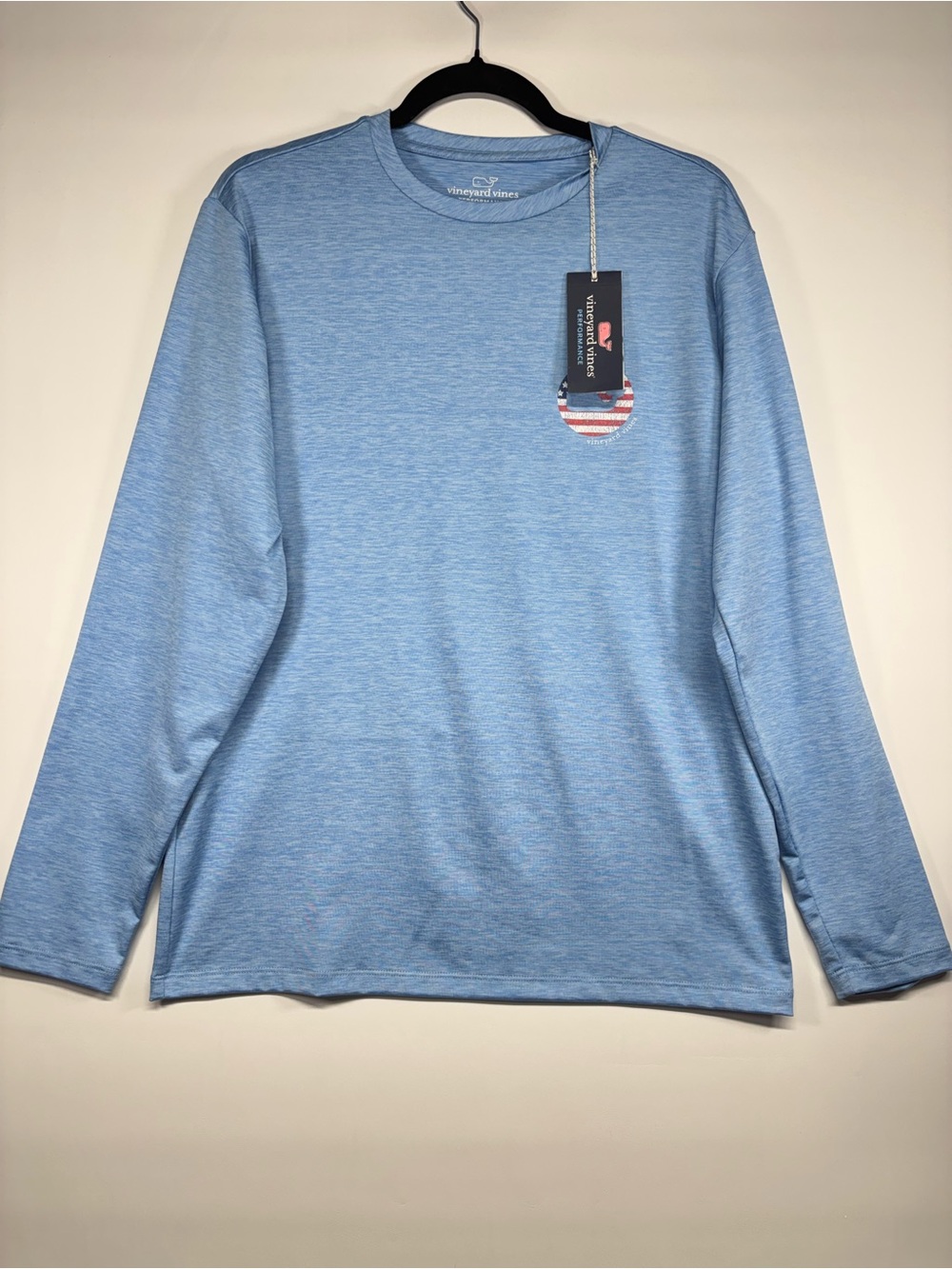 ✨Vineyard Vines Performance Long Sleeve Shirt Blue Size S - Picture 2 of 11